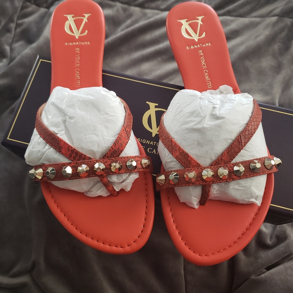 Vince Camuto Signature Fabiana Orange Sandals